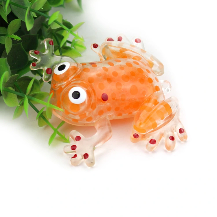 New Bead Ball Tpr Vent Tricky Little Frog Simulation Frog Sticky Music Vent Ball With Bead Ball