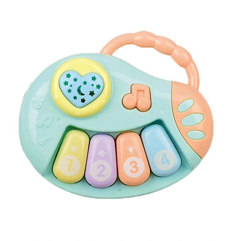 Early Childhood Education Music Drum Rattles Puzzle Baby Hand Drum Story Machine Light Projection Toy