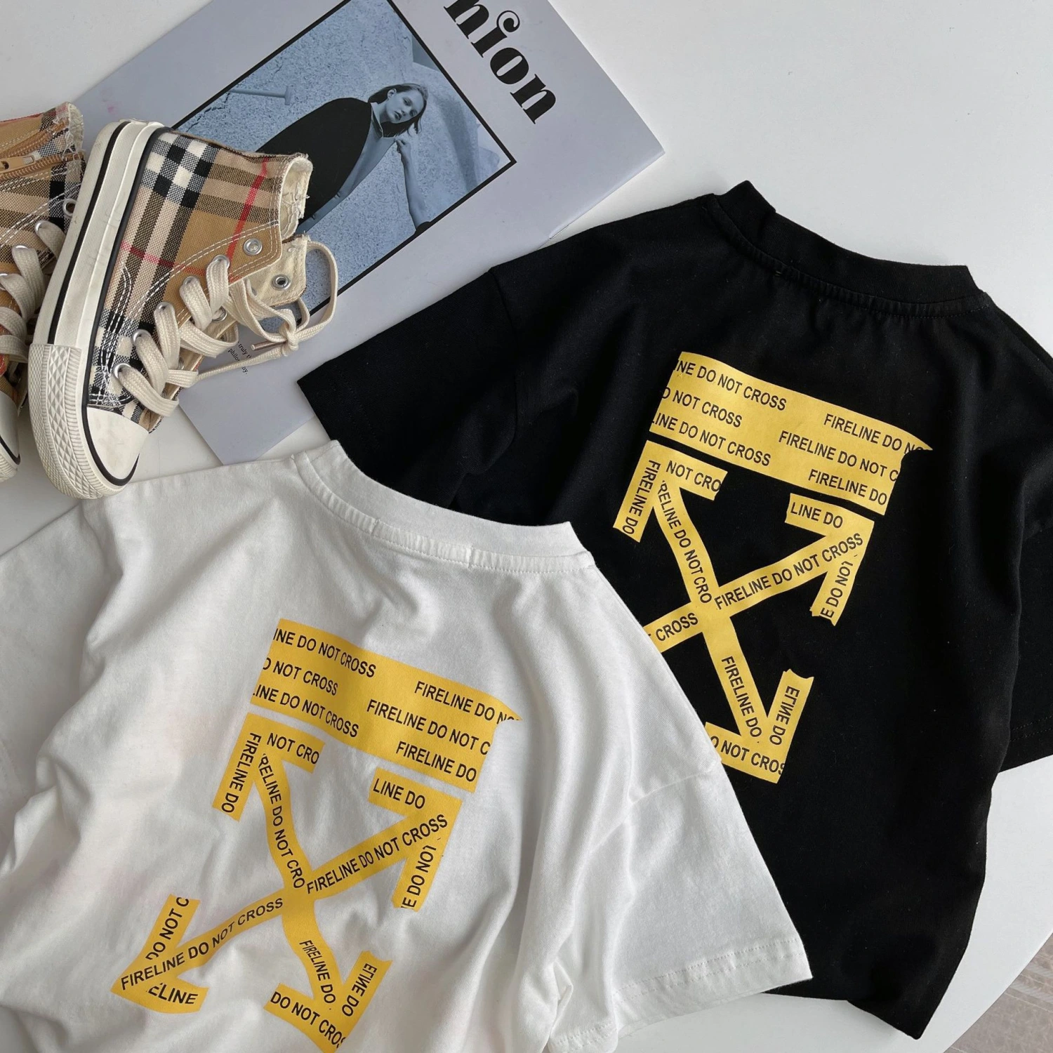 Children s Letter Print T shirt