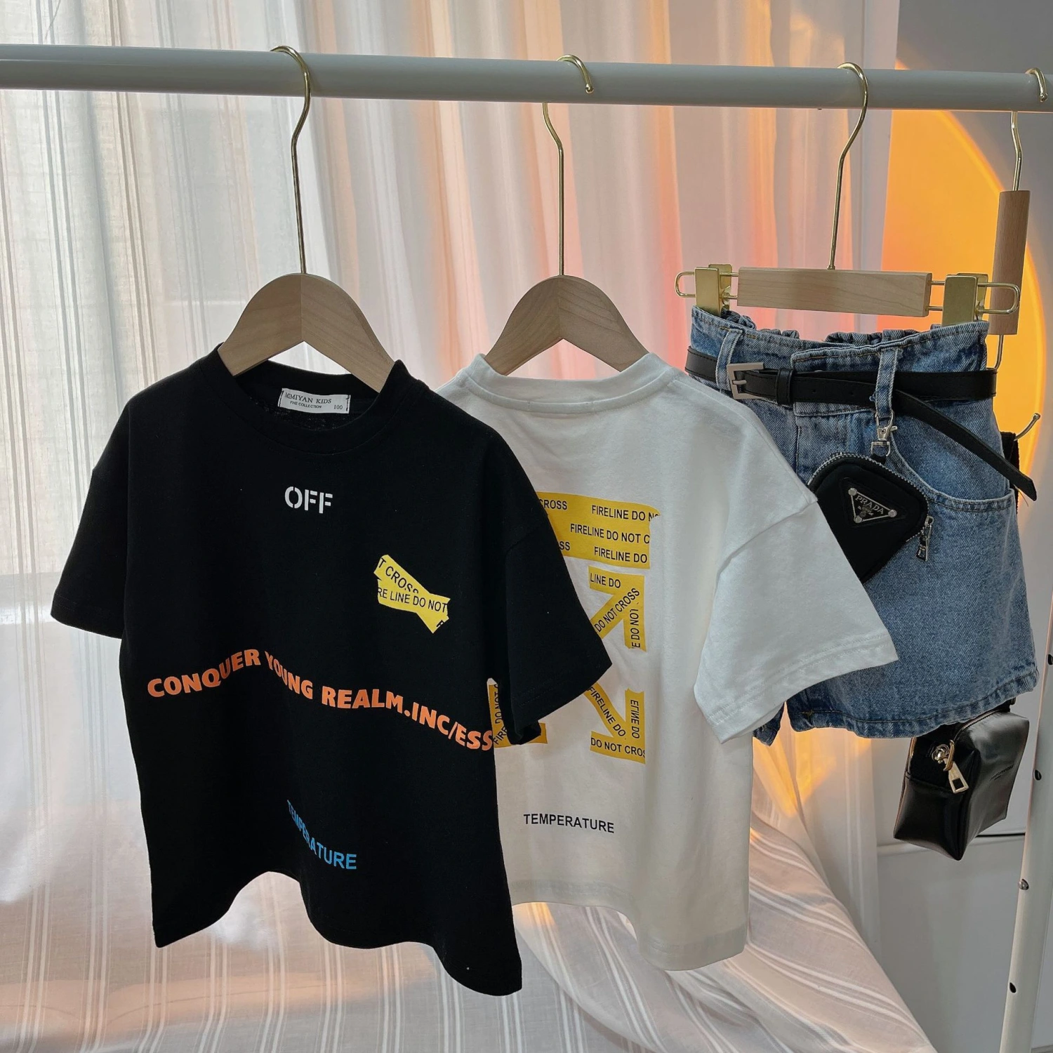 Children s Letter Print T shirt