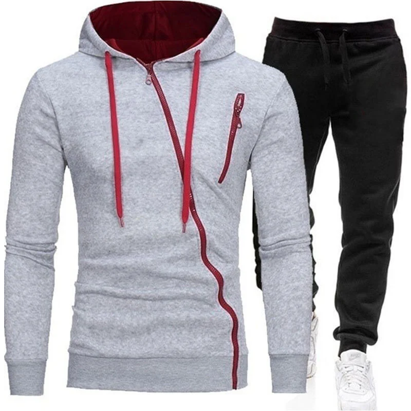 Casual Printed Sweater Men's Fashion Sports Suit