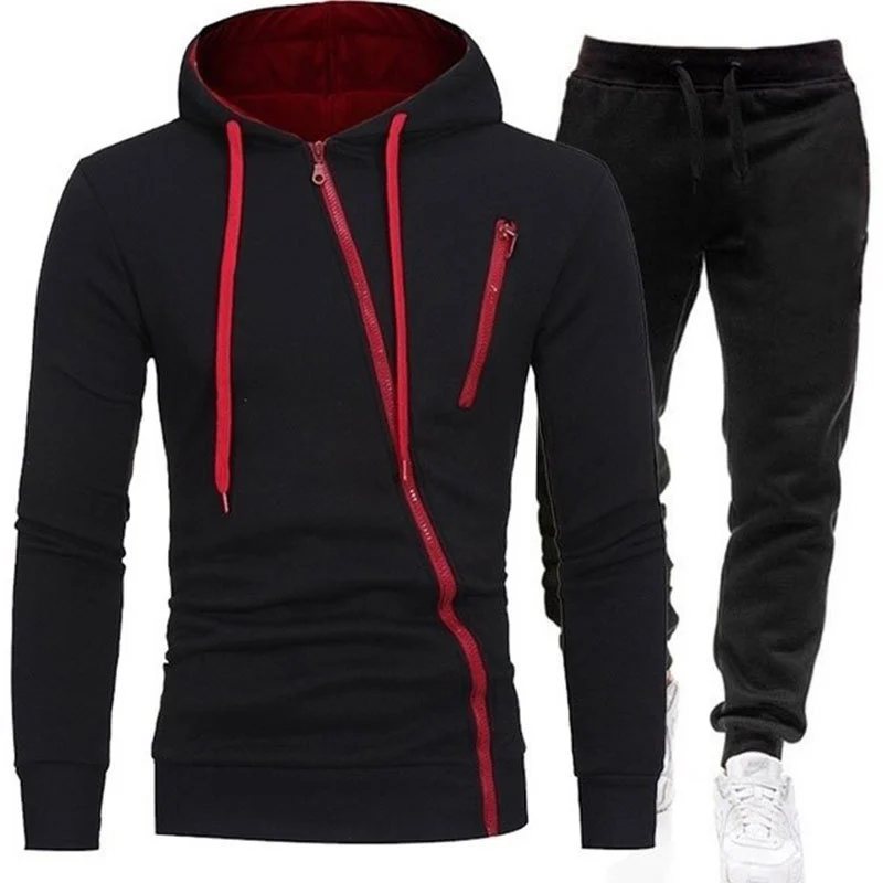 Casual Printed Sweater Men's Fashion Sports Suit