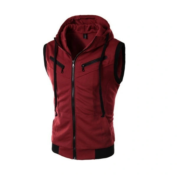 Spring And Summer New Men's Hooded Casual Vest