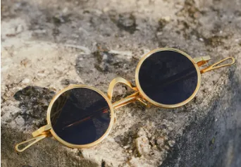 Retro Round Frame Punk Sunglasses New Polarized Traitor Crown Prince Glasses