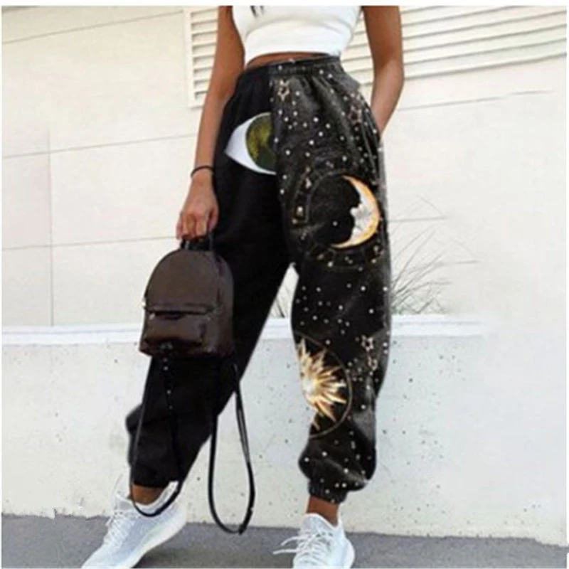 Explosive Hot Sale Loose Printed Harem Pants Casual Pants