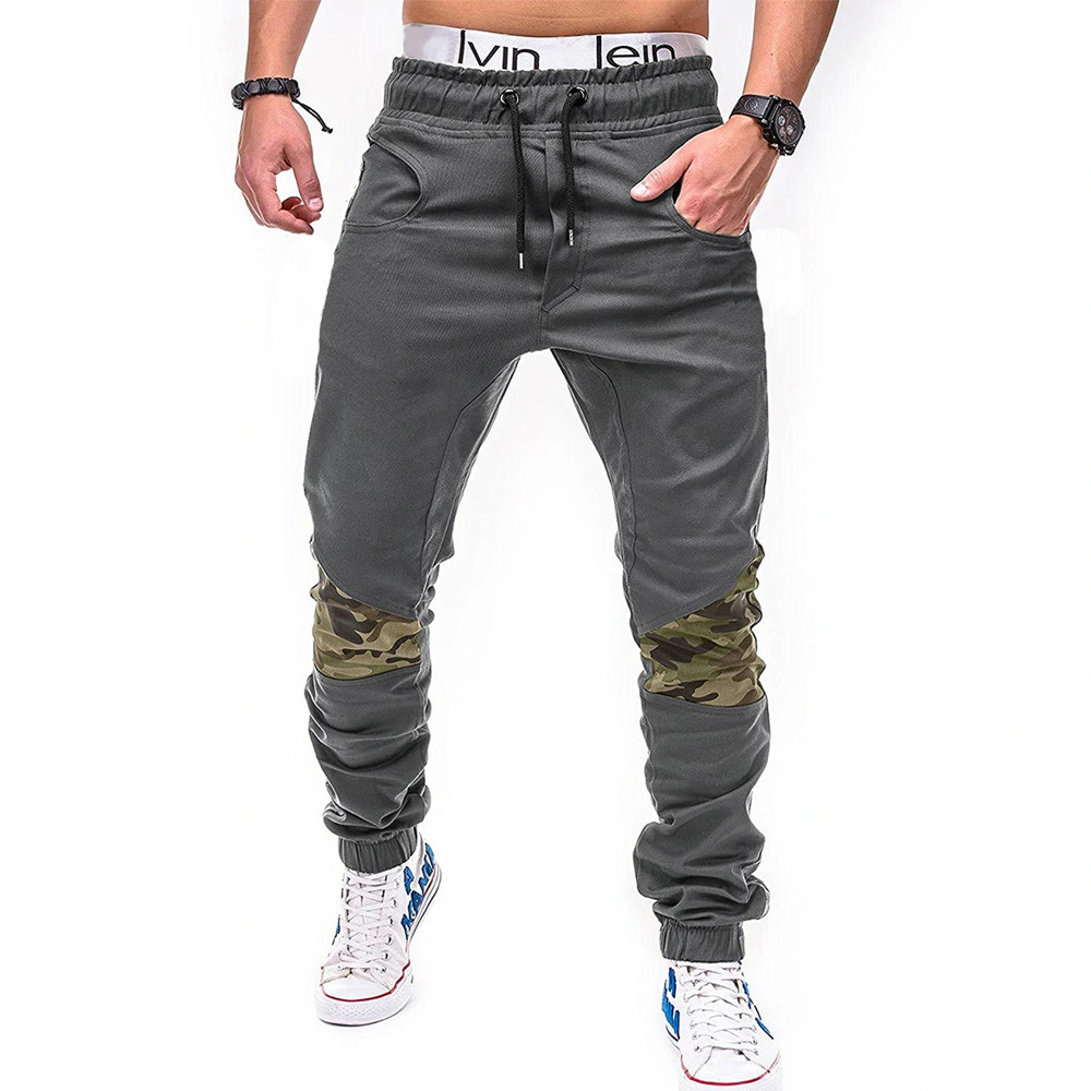 Men's Fashion Camouflage Stitching Cotton Slacks