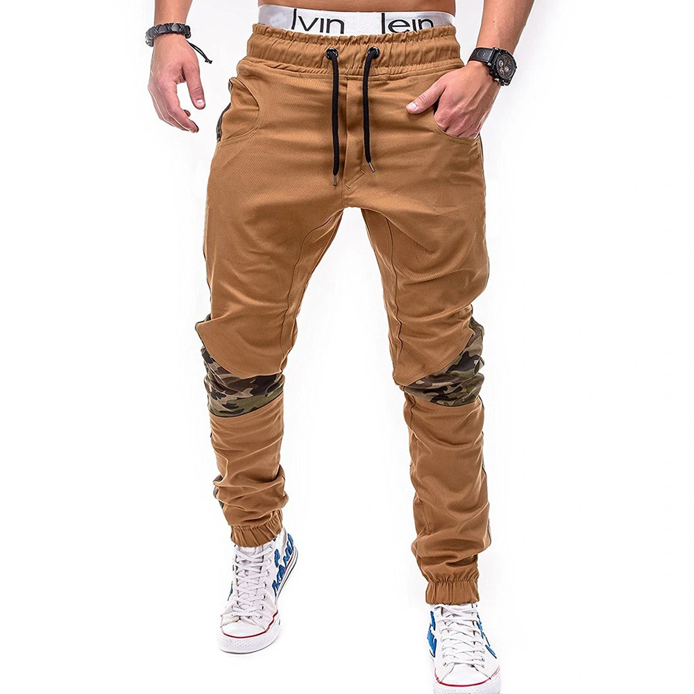 Men's Fashion Camouflage Stitching Cotton Slacks