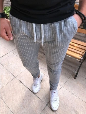 Wish AliExpress EBay Hot Sale Men's Striped Casual Pants