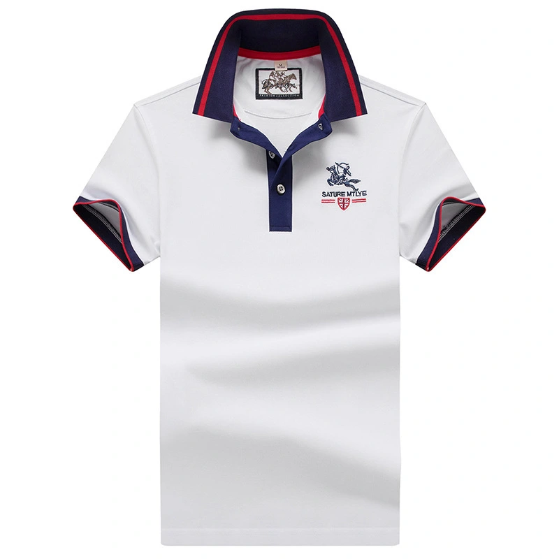 Men's Lapel Casual Polo Shirt Short Sleeves