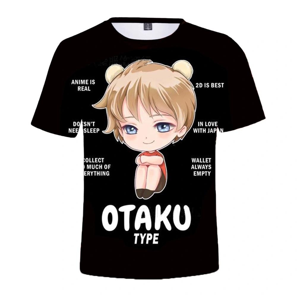 Summer 2020 European and American Foreign Trade Trend New Style Peripheral 3D Digital Printing Casual Short Sleeve