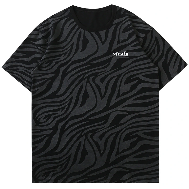 Luminous Printed Short-Sleeved t-Shirt Loose Cotton t-Shirt