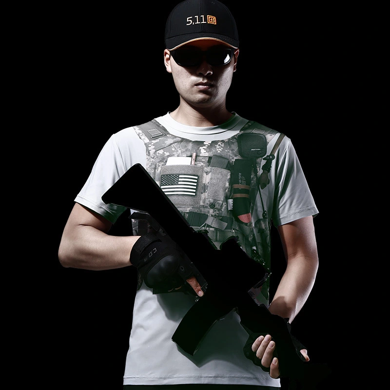 Print Outdoor Tactical Quick Dry T-Shirt Cool
