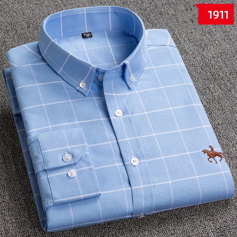 Anti-wrinkle Cotton Shirt Business Casual Horse-Label Non-iron Bottoming Shirt