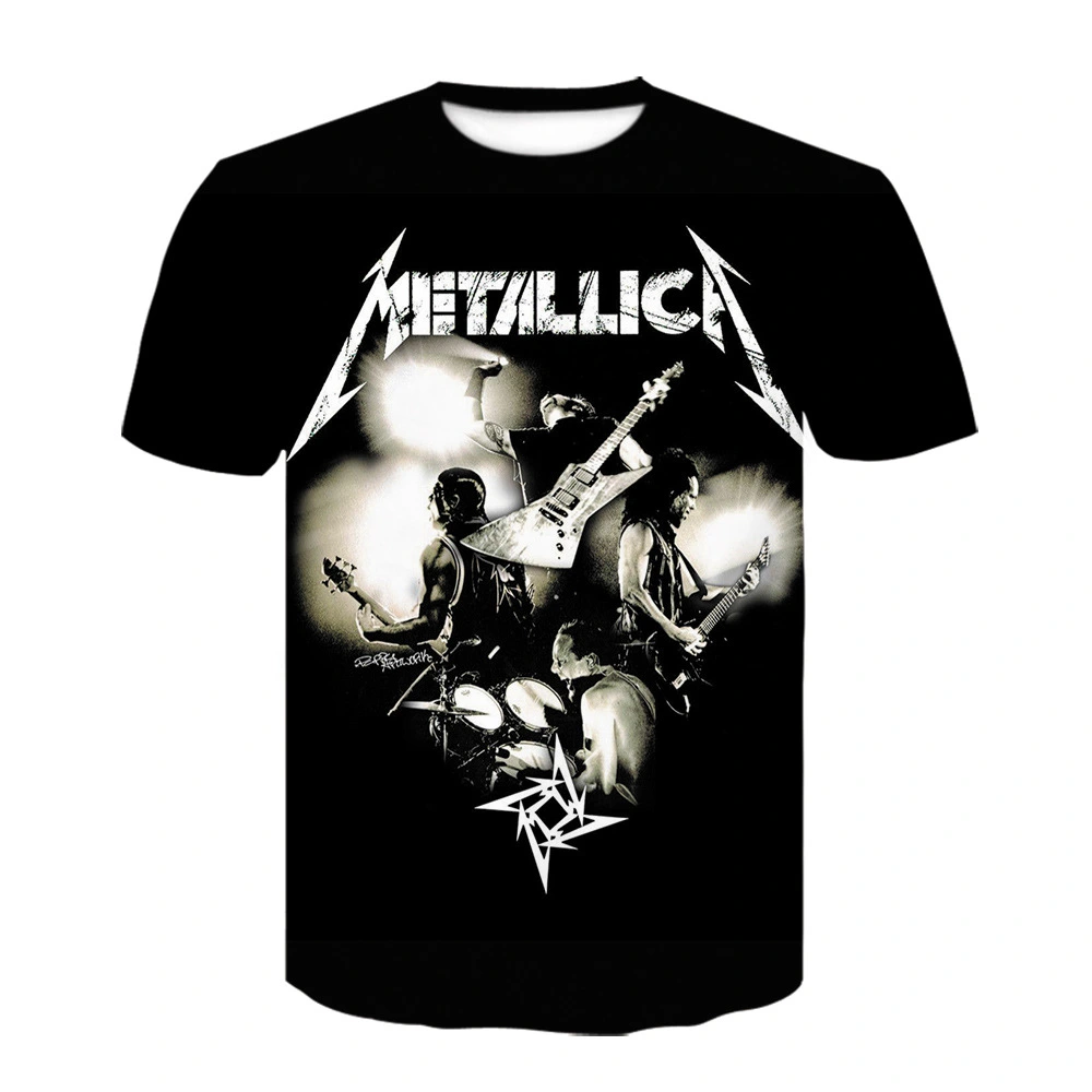 Metallica Metal Band 3D Printed Short Sleeve
