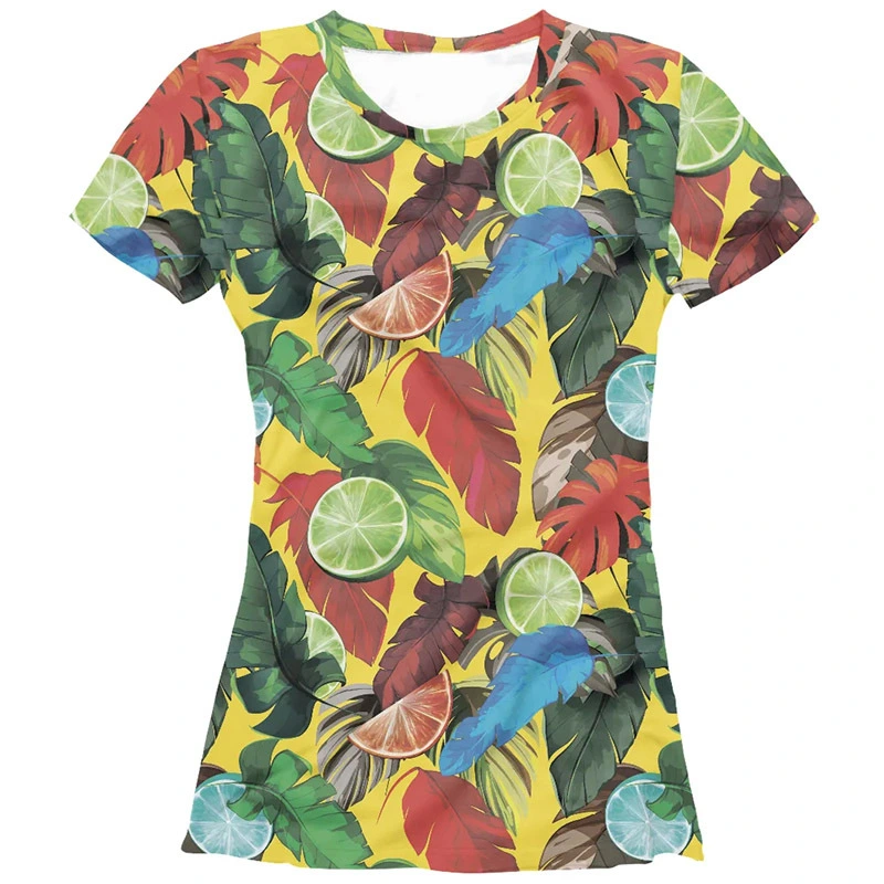 Beach Leisure Short-Sleeved Digital Printing Weed 3D T-Shirt Fashion Men'S Sweatshirt