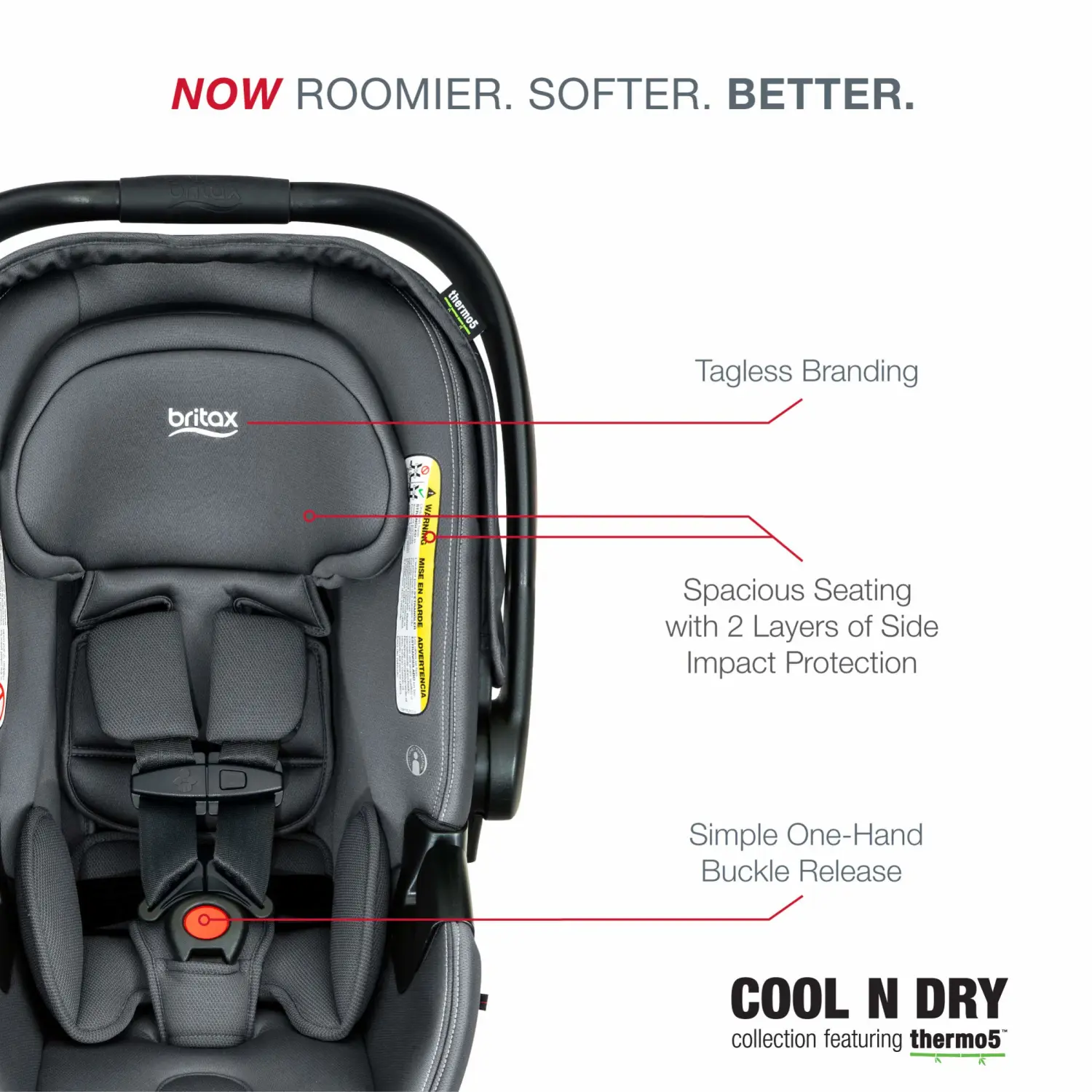 Britax B-Safe Gen2 Flexfit+ Infant Car Seat, Cool N Dry - Cooling & Moisture Wicking Fabric [Amazon Exclusive]