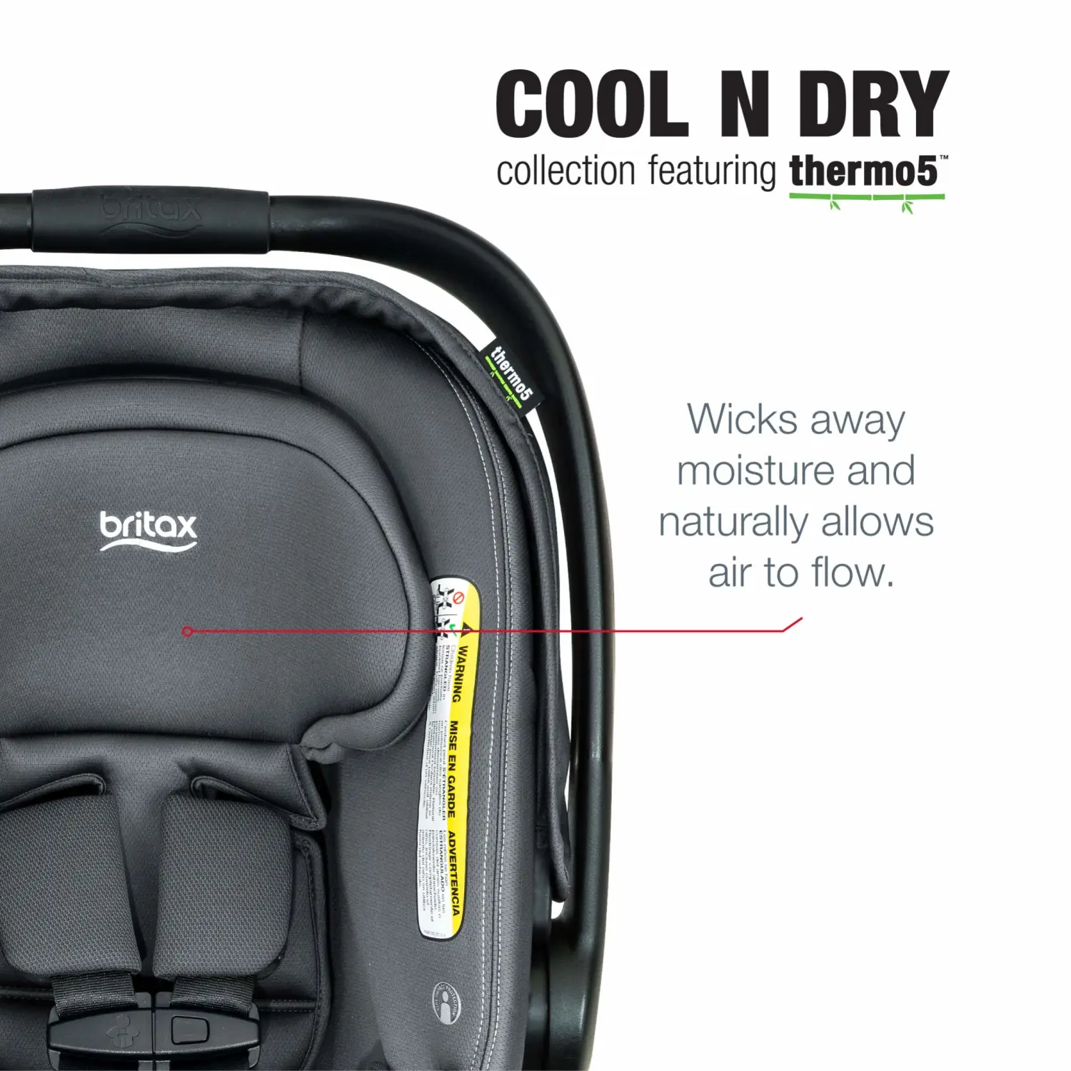 Britax B-Safe Gen2 Flexfit+ Infant Car Seat, Cool N Dry - Cooling & Moisture Wicking Fabric [Amazon Exclusive]