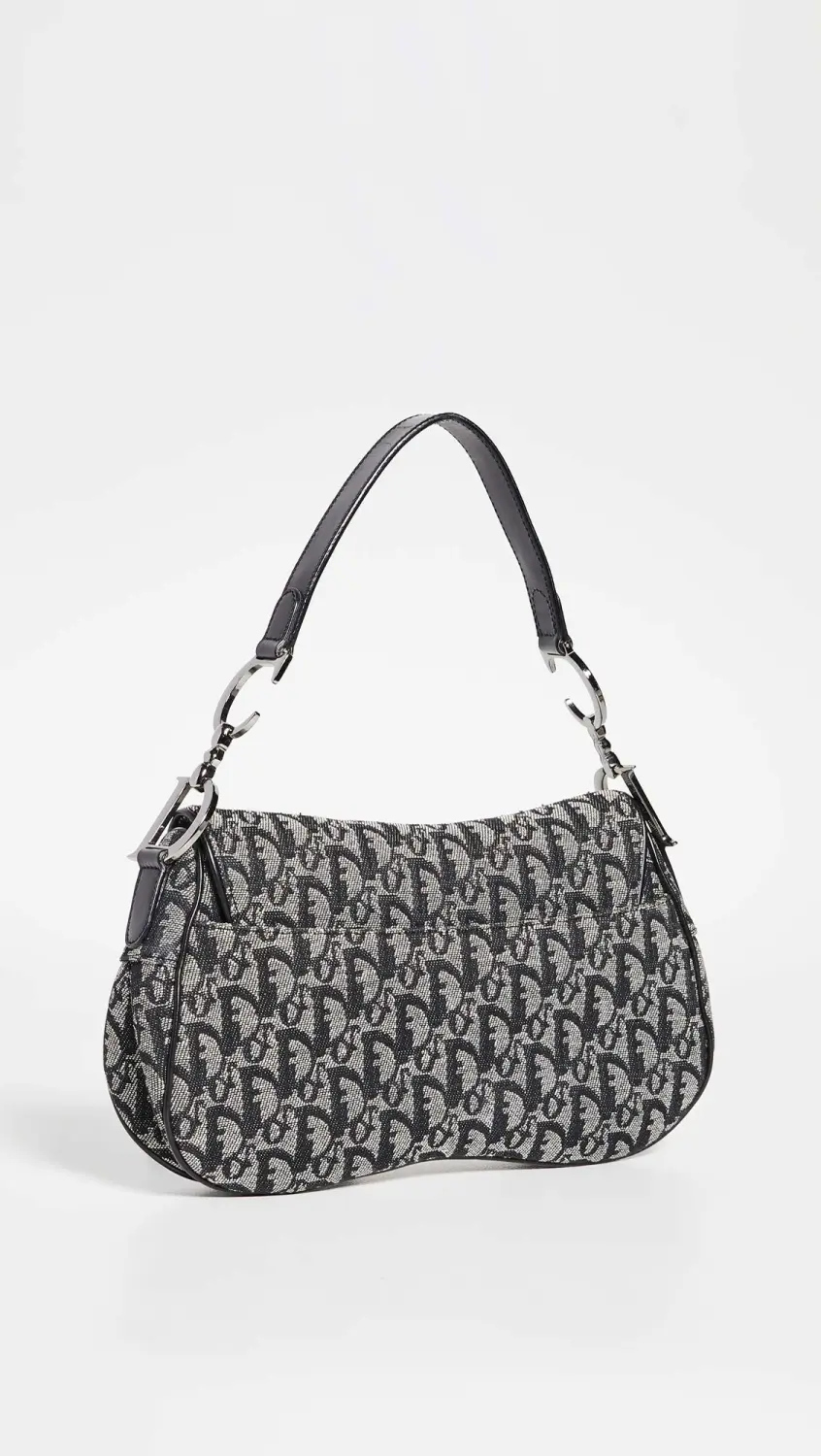 Shopbop Archive Women's Dior Double Saddle Bag, Blue, One Size