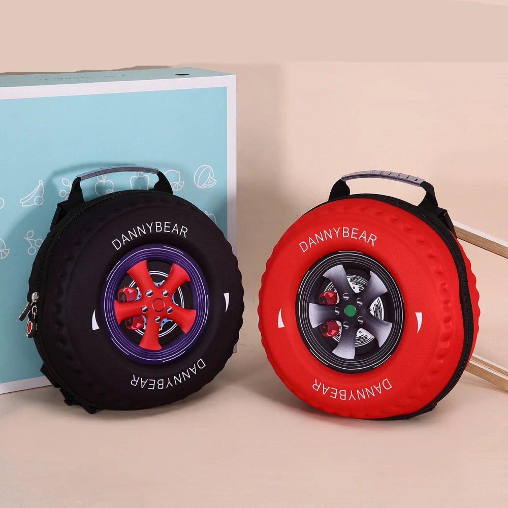 Children's Small School Bag Backpack Traction Bag Car Tire Backpack