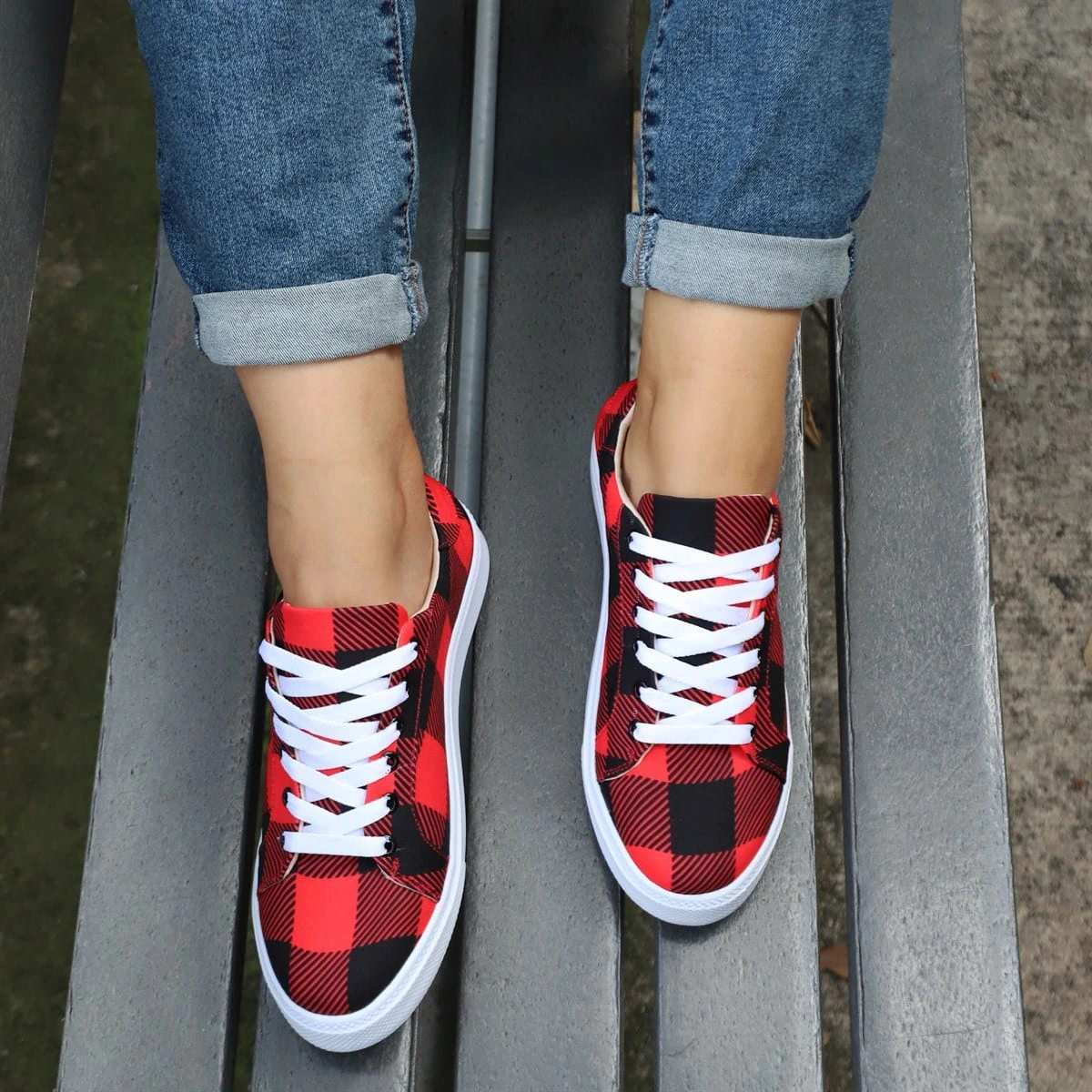 European And American Large Sports Style Women'S Shoes
