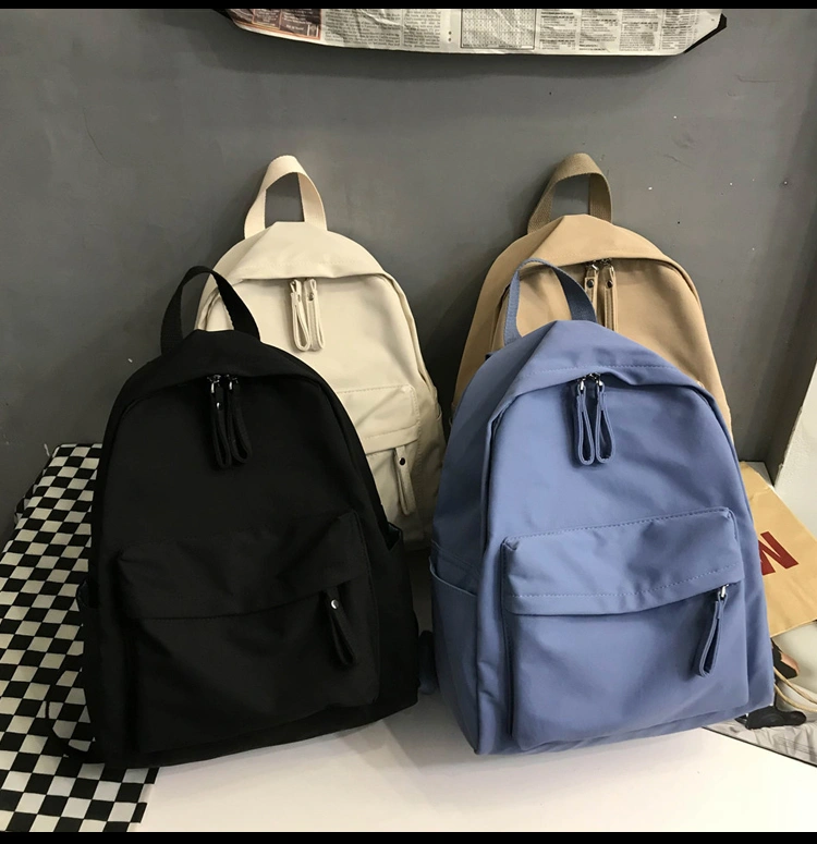 Korean Style College Students With A Sense Of Vintage Girl Simple Net Red Campus Fashion Backpack