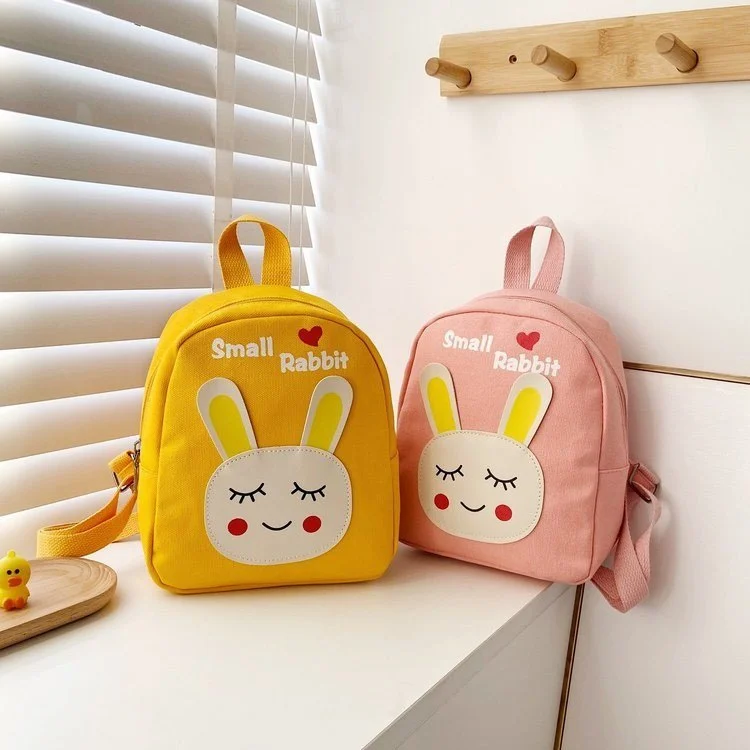 Children's Bags Girls Canvas Backpacks Cute Cartoon Girls Backpacks