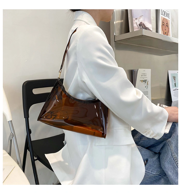Summer Solid Color Jelly Bag Fashion Transparent