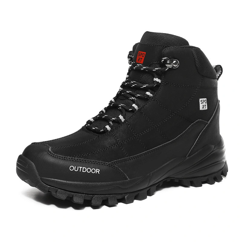 High-Top Snow Boots Men'S Padded Outdoor Boots