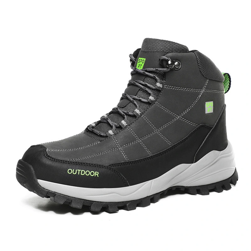 High-Top Snow Boots Men'S Padded Outdoor Boots