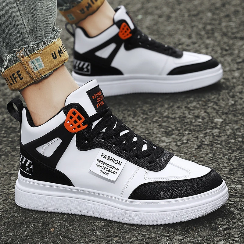 Korean Version Of The Trendy High-top Waterproof Shoes For Teenagers And Junior High School Students