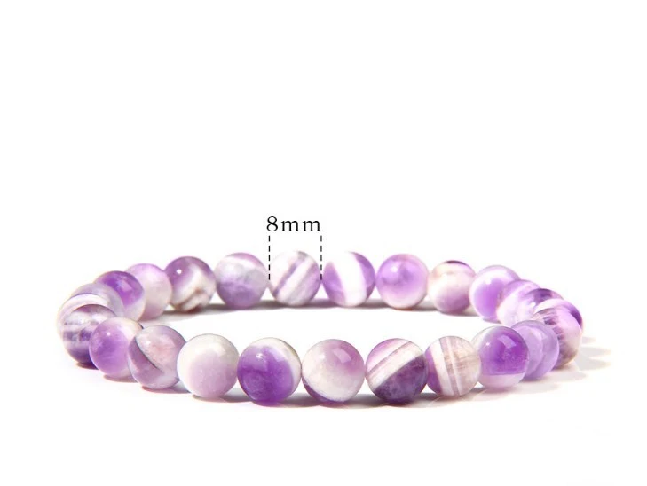 8mm Wish Amazon Stone Yoga Bracelet DIY Agate Bead Bracelet