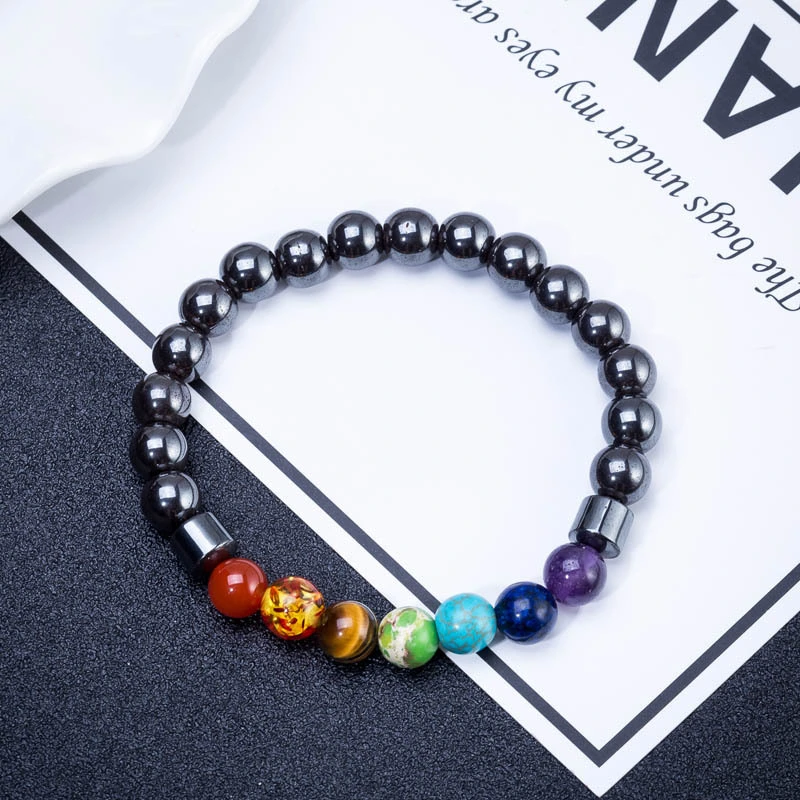 Single Circle Bracelet Black Gallbladder Magnetic Therapy Stone Bracelet Bracelet