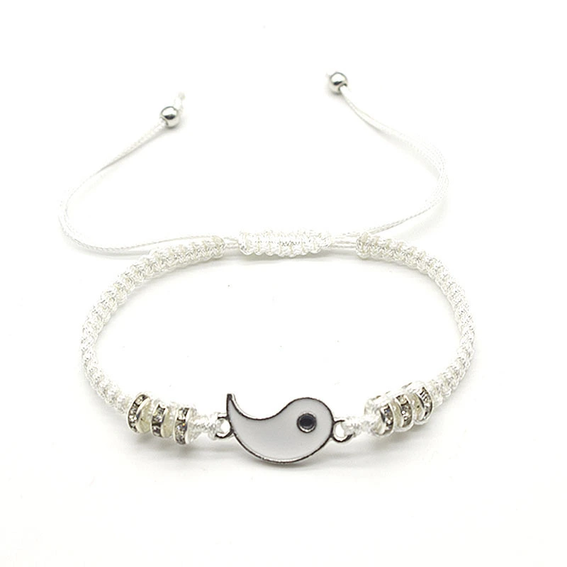 Popular Woven Alloy Bracelet For Cross Border Express Taiji Customized Hand Rope Inlaid Drill