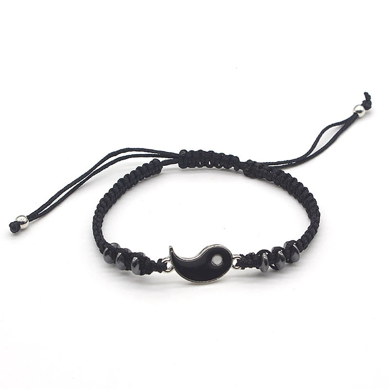 Popular Woven Alloy Bracelet For Cross Border Express Taiji Customized Hand Rope Inlaid Drill