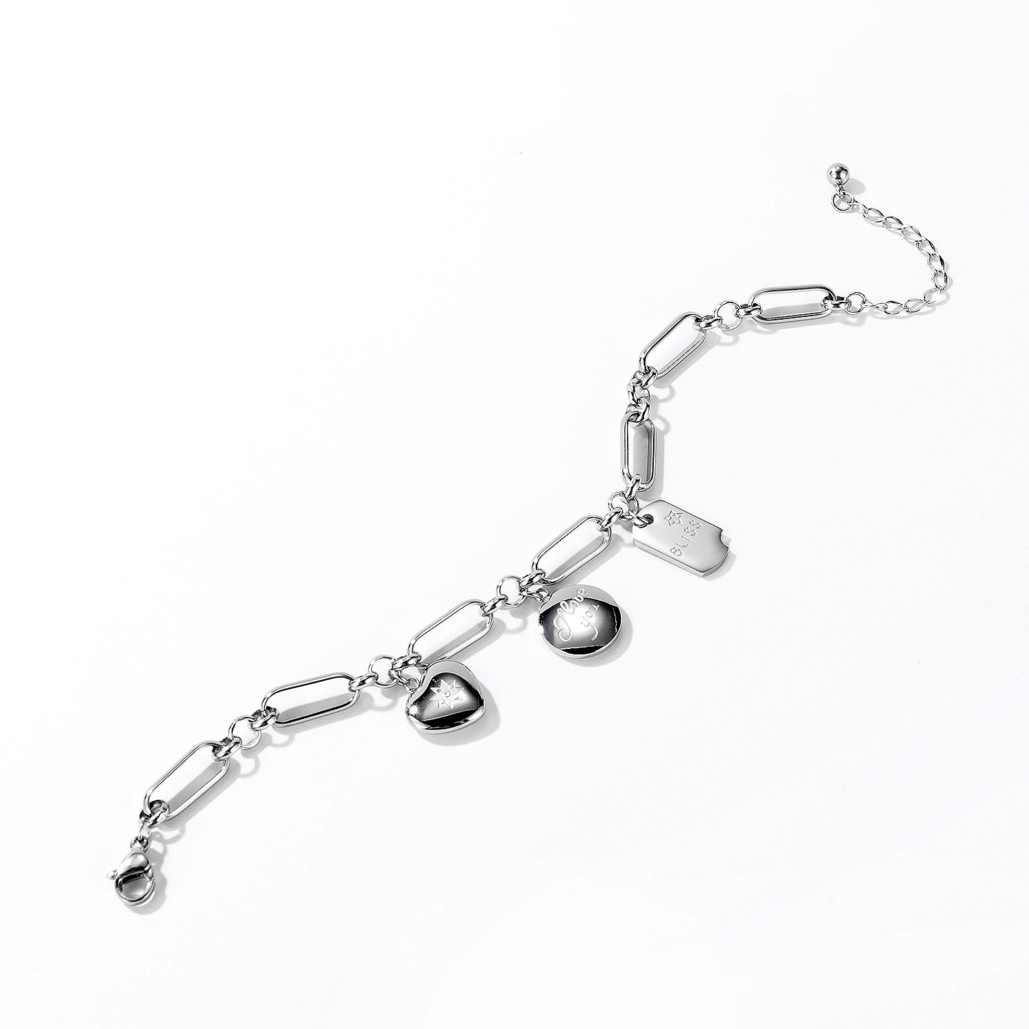 Love Square Brand Titanium Steel Bracelet Female Trendy Jewelry