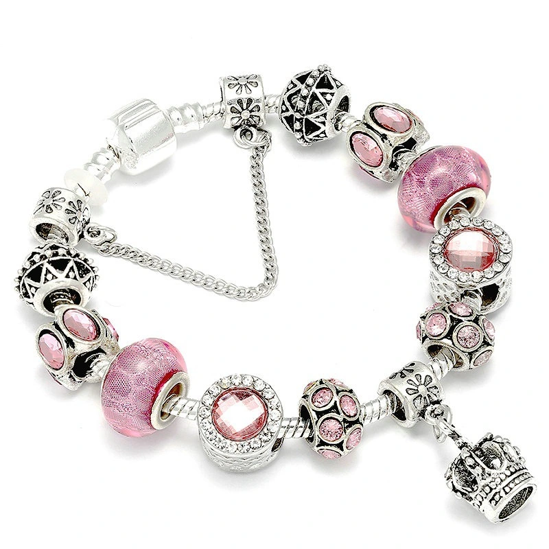 Rose flower hot air balloon bracelet