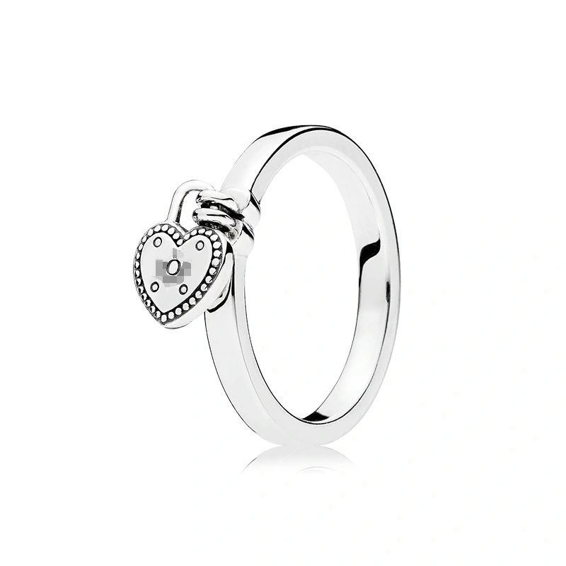 Shiny Wishing Bone Love Lock Ring