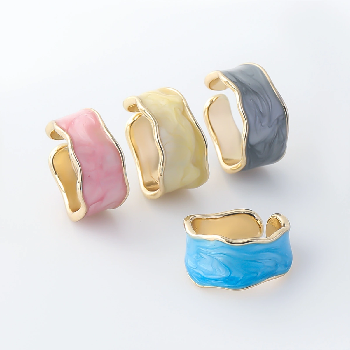 Fashion Retro Simple Alloy Drip Ring