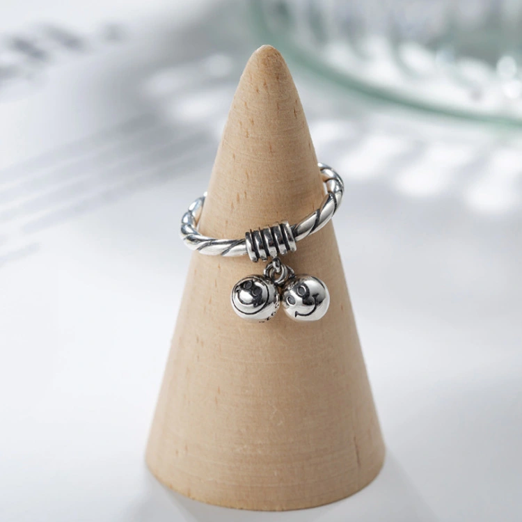 S925 Silver Vintage Ring Female Pendant Index Finger Ring