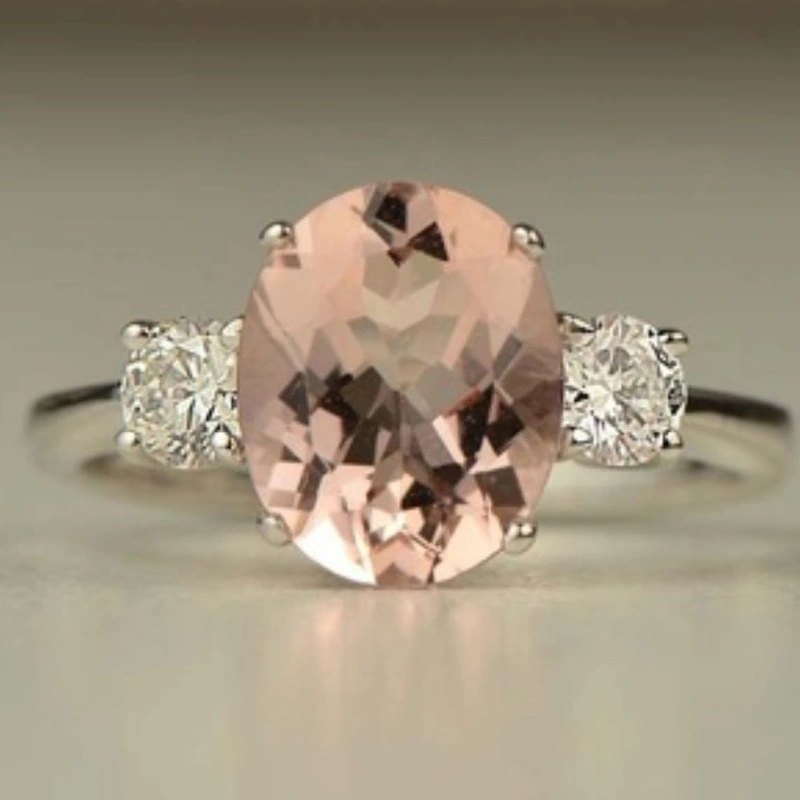 High-Grade Colored Zircon Inlay Ring