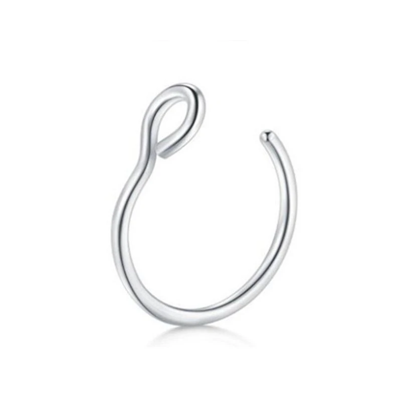 Amazon Aliexpress Titanium Steel Nose Ring Stainless Steel Piercing C-Angle Nose Nail Piercing Jewelry