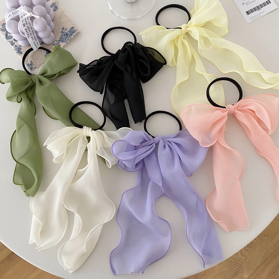 Fashionable Simple Big Bow Elegant Hair Rope