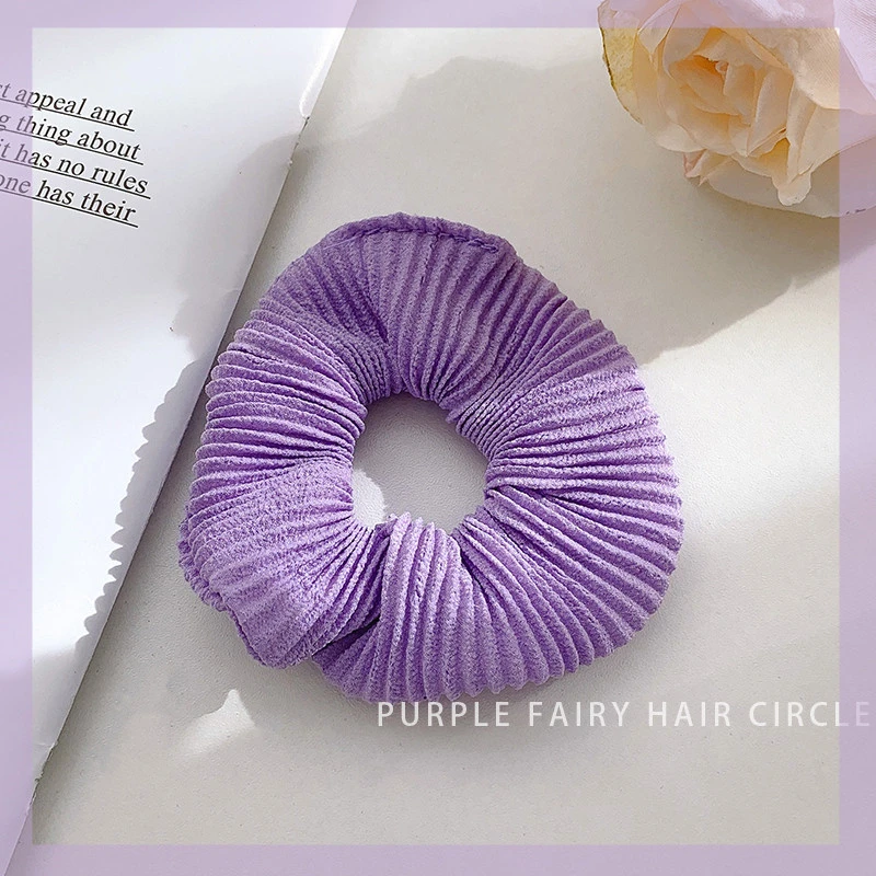 Super Fairy Purple Pig Intestine Hair Tie Headdress