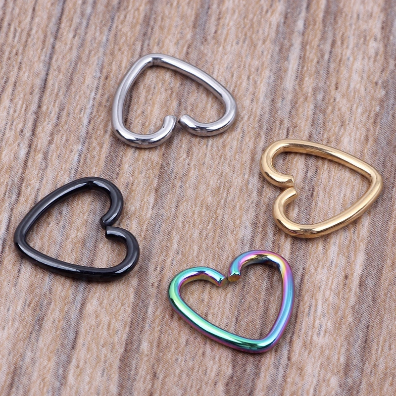 Body Jewelry Surgical Steel Daith Heart Cartilage Tragus Piercing Hoop Lip Nose Rings Orbital Ear Stud Helix Jewelry 