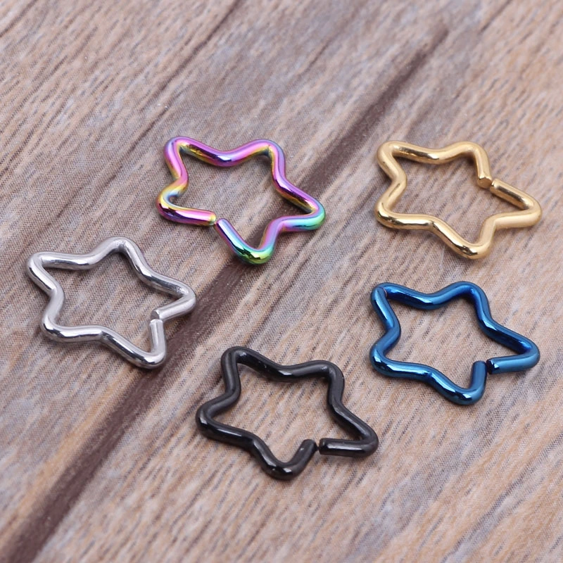 Body Jewelry Surgical Steel Daith Heart Cartilage Tragus Piercing Hoop Lip Nose Rings Orbital Ear Stud Helix Jewelry 