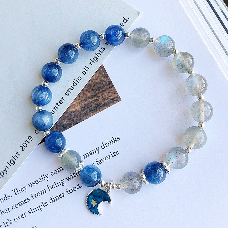 Frosty Wind Blue Planet Natural Kyanite Bracelet