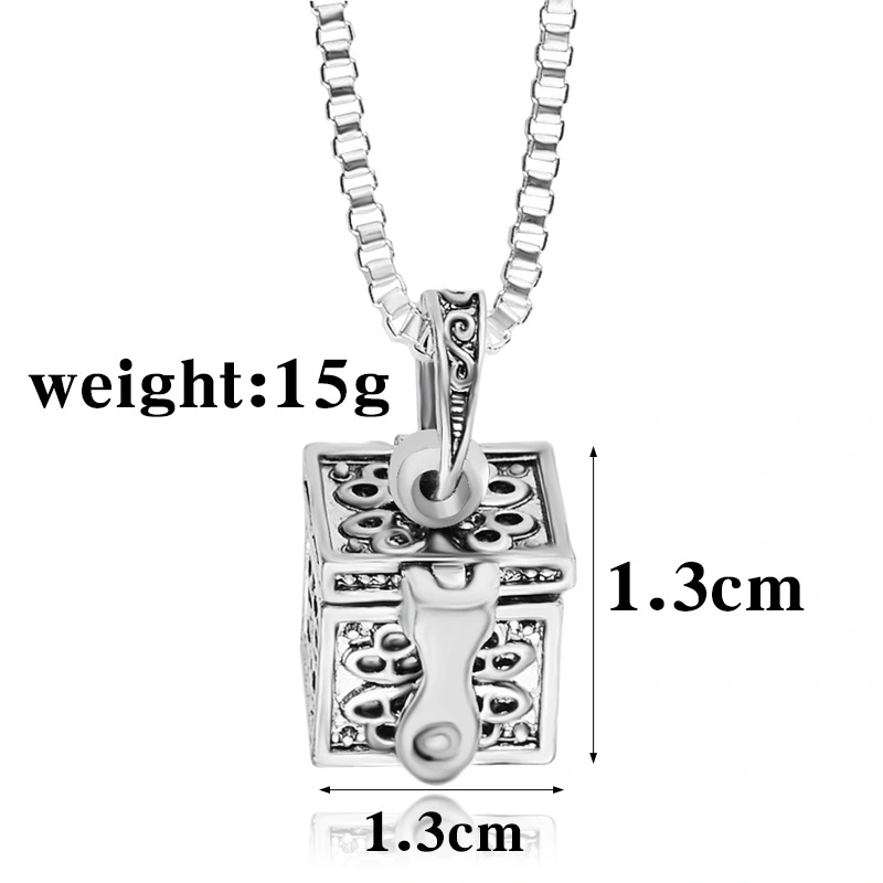Necklace Keepsake Cremation-Ash Heart-Pendant Stainless-Steel Jewelry Custom Memorial