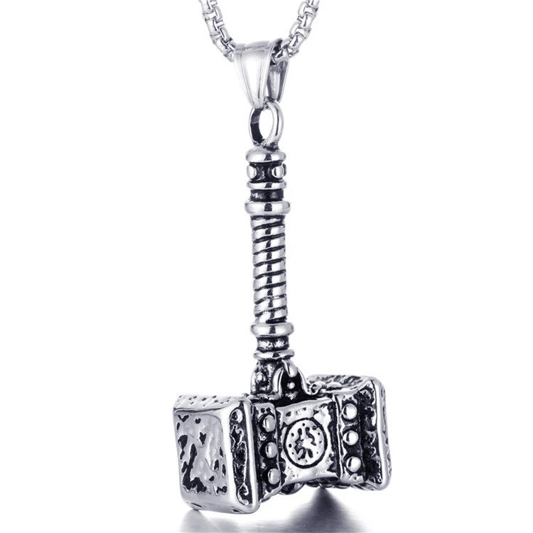 Titanium Steel Pendant Personality Punk Necklace Stainless Steel Pendant