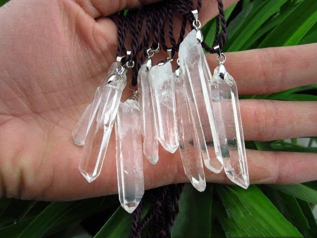 Natural White Transparent Dot Pendant