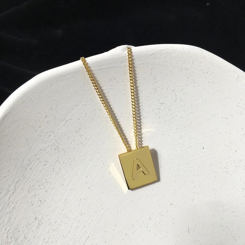 26 Letter Brand Titanium Steel Clavicle Necklace